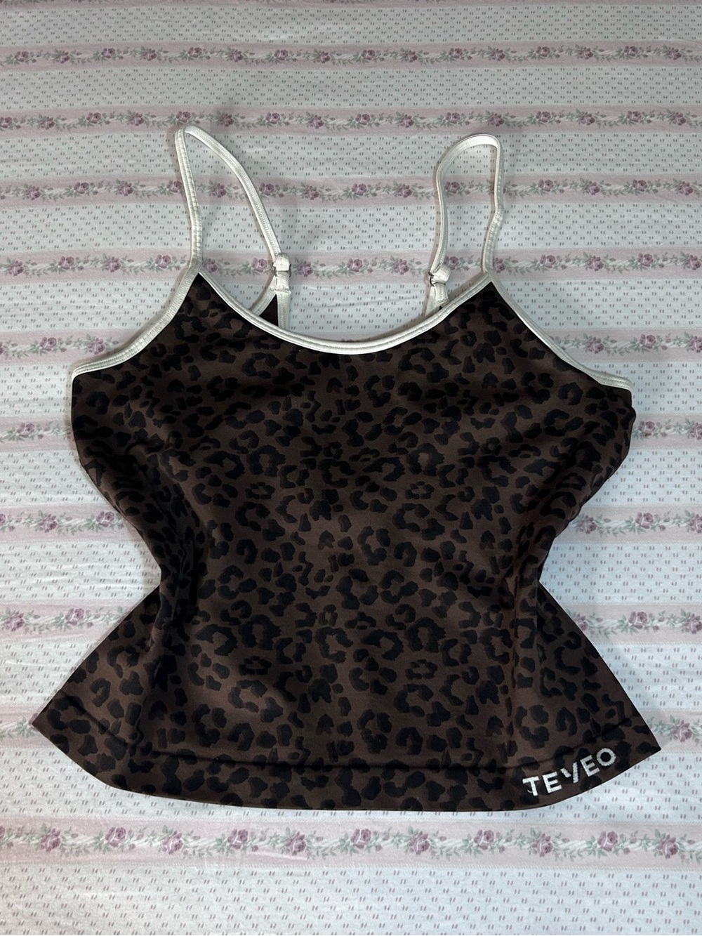 Brown Leopard Print Cami Tank Top